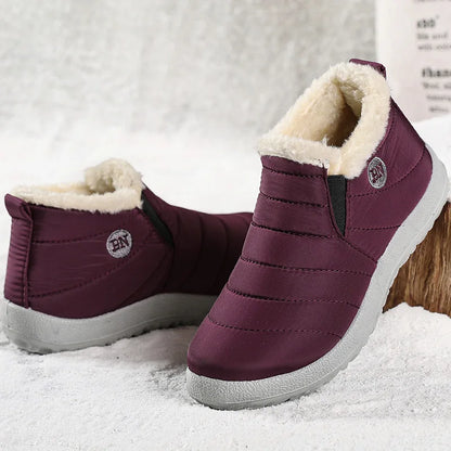 Stay Cozy and Stylish This Winter with Our Women's Waterproof Ankle Snow Boots - Perfect for Any Winter Adventure!